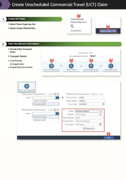 Create unscheduled commercial transport (UCT) claim | Independent ...