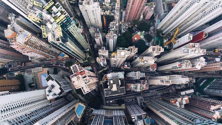 city from above