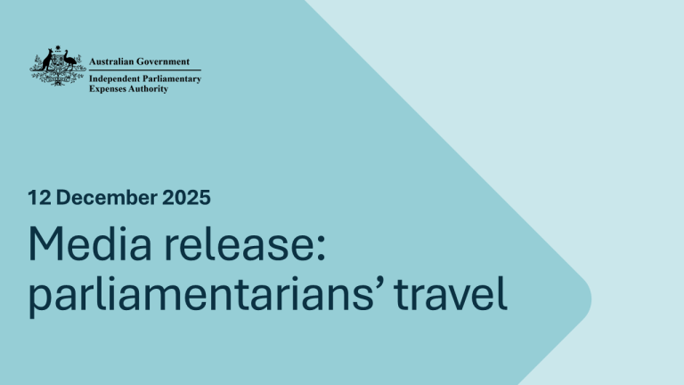 Title and date of media release - parliamentarians' travel 12 December 2025
